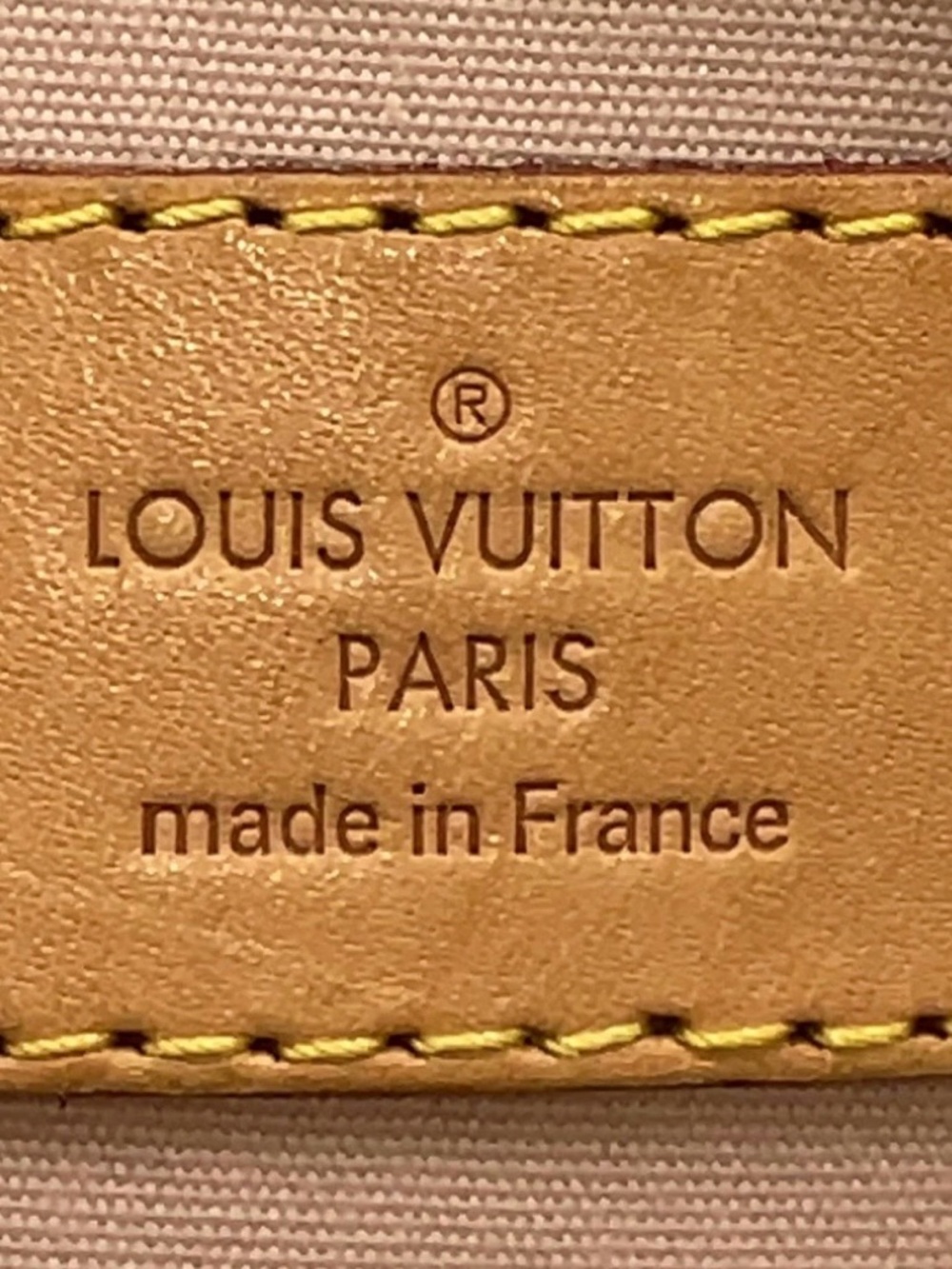 Louis Vuitton Yellow Vernis Alma Satchel - Picture 16 of 16